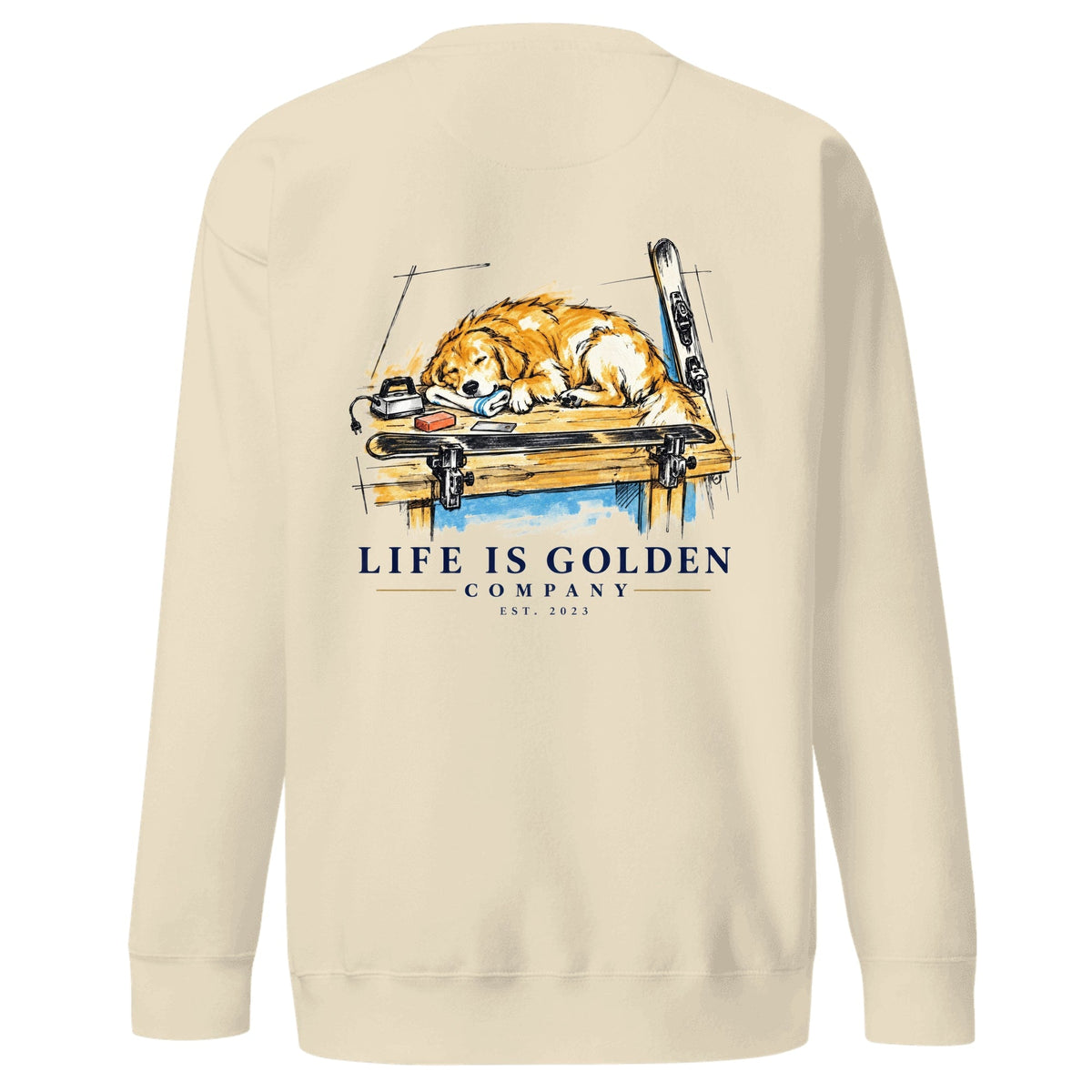 Tuning Break Crewneck — Bone
