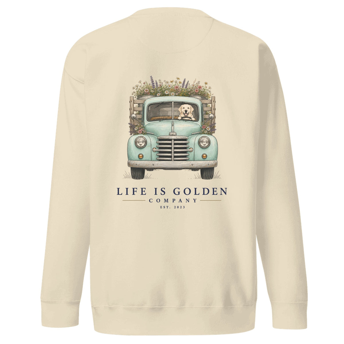 The Market Run Crewneck — Bone