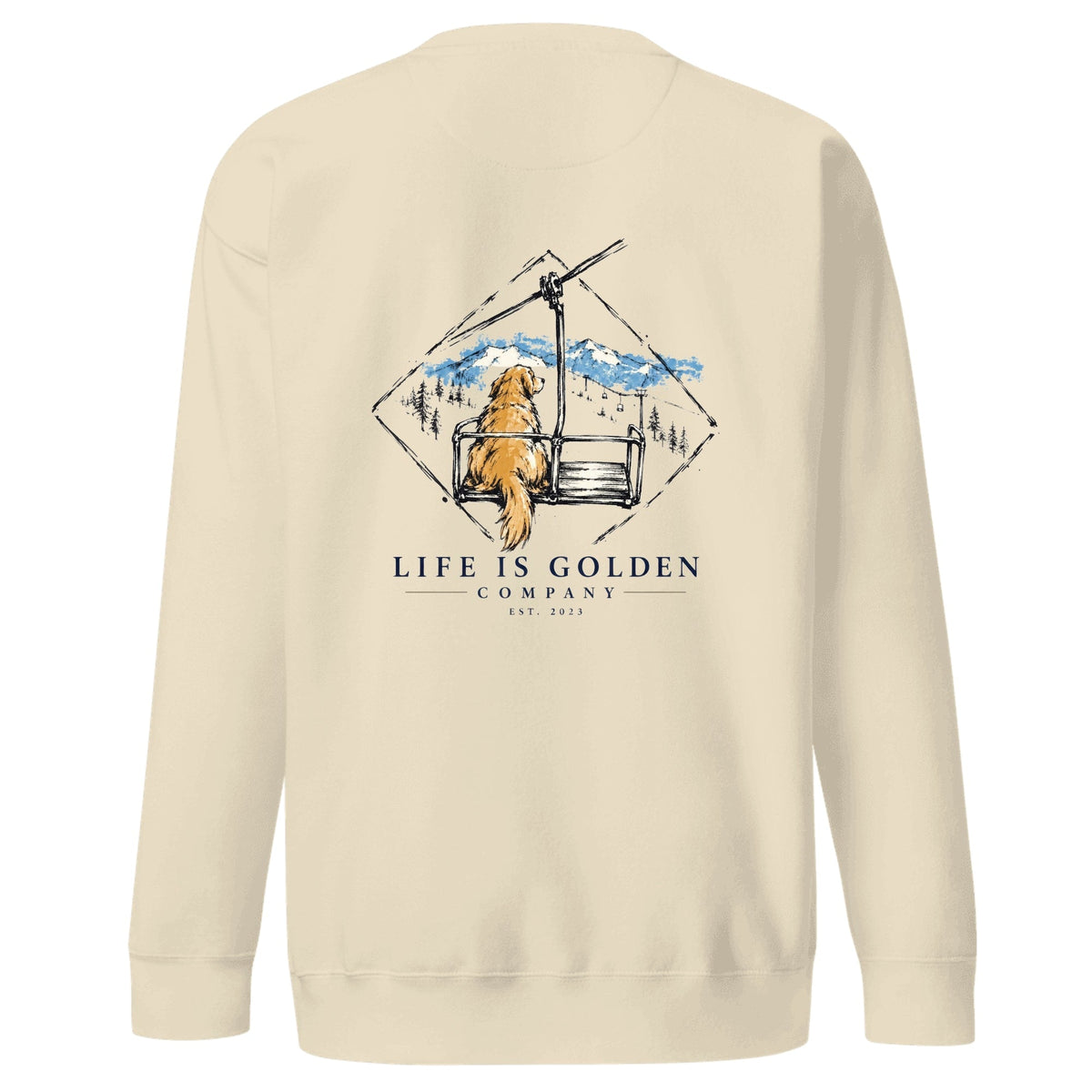 The Ride Up Crewneck — Bone
