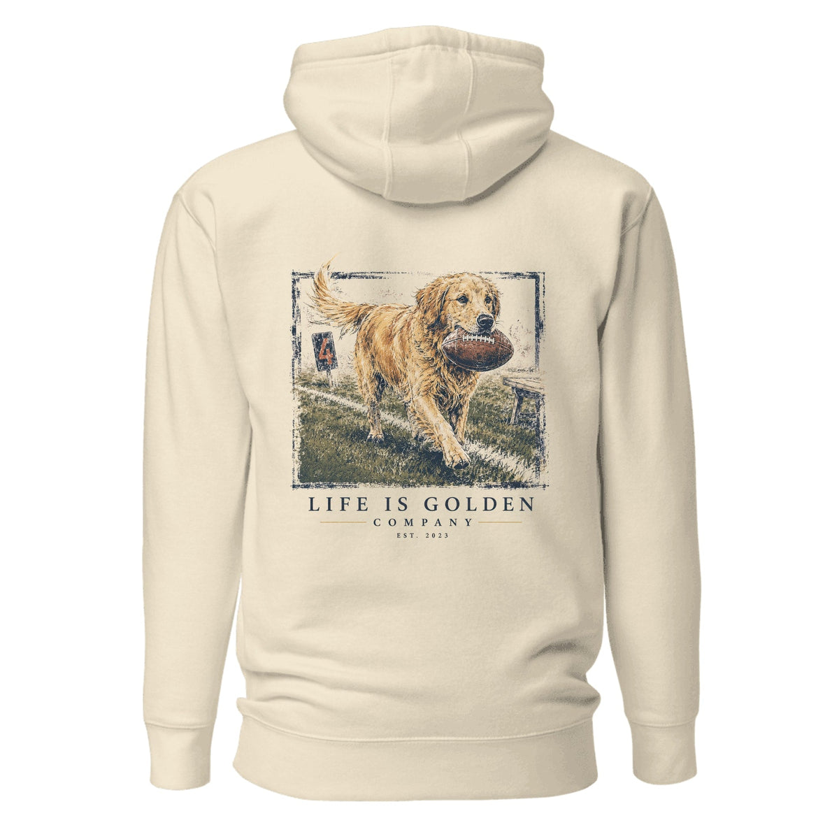 The Fourth Down Hoodie — Bone