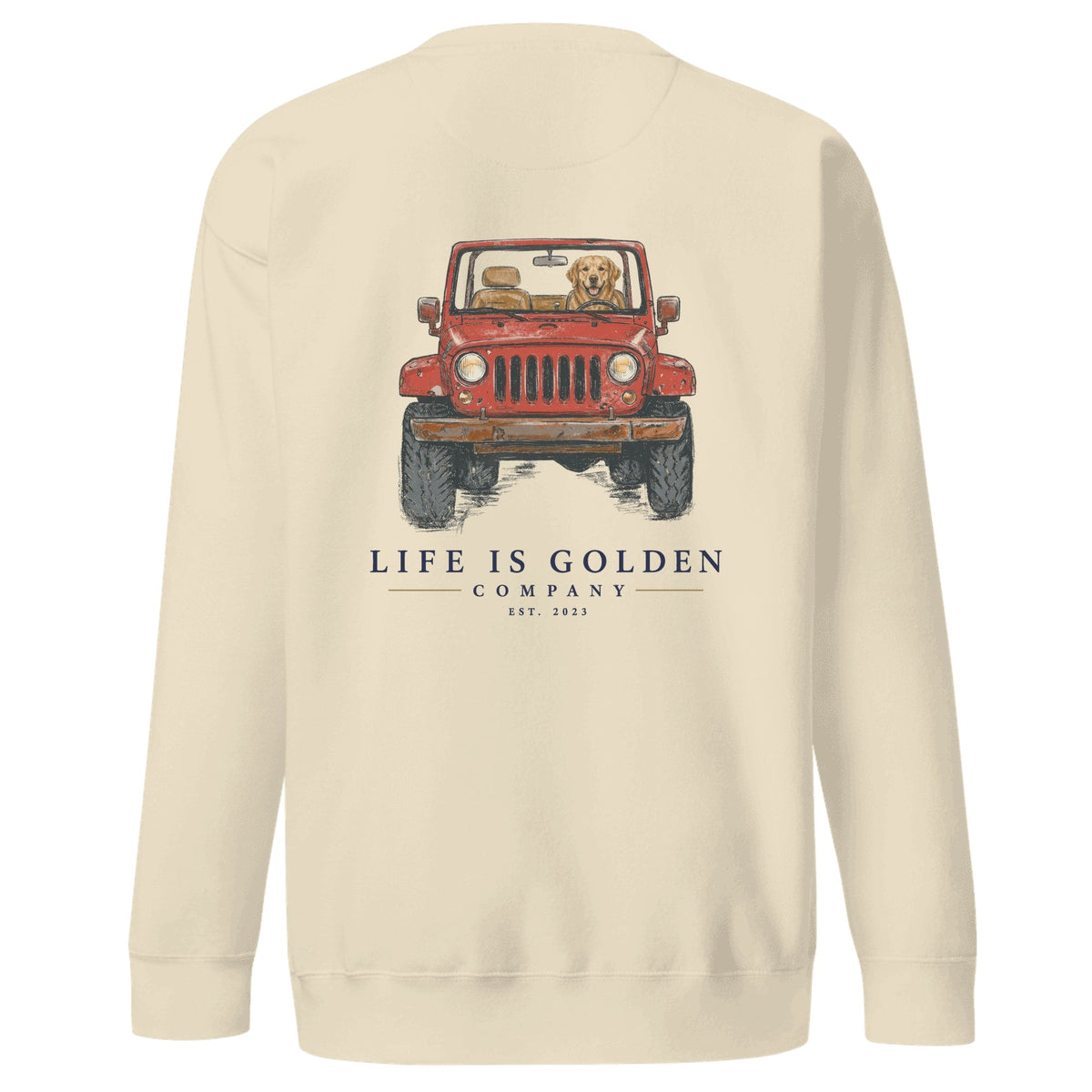 The Top-Down Run Crewneck — Bone