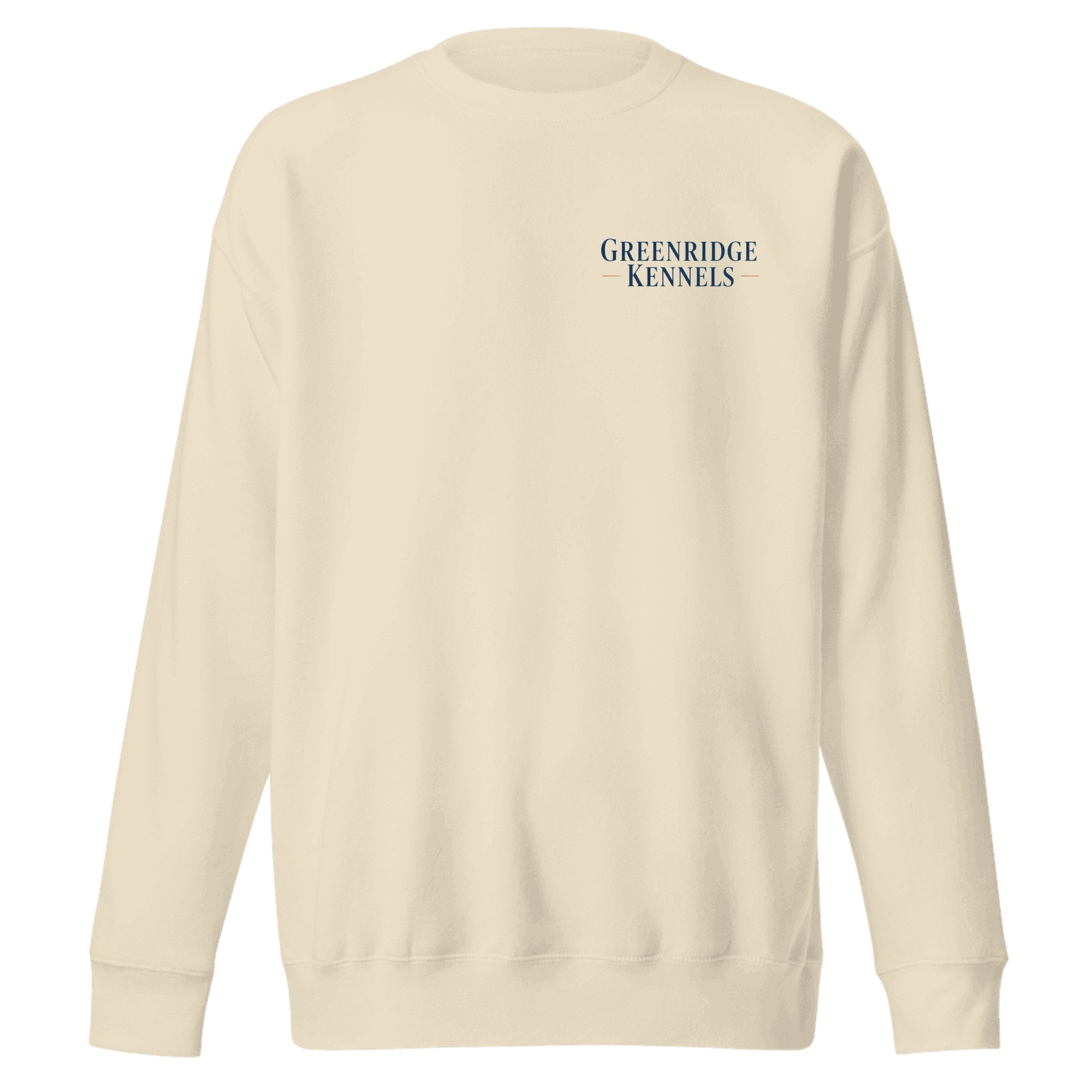 The Still Water Crewneck — Bone (front)