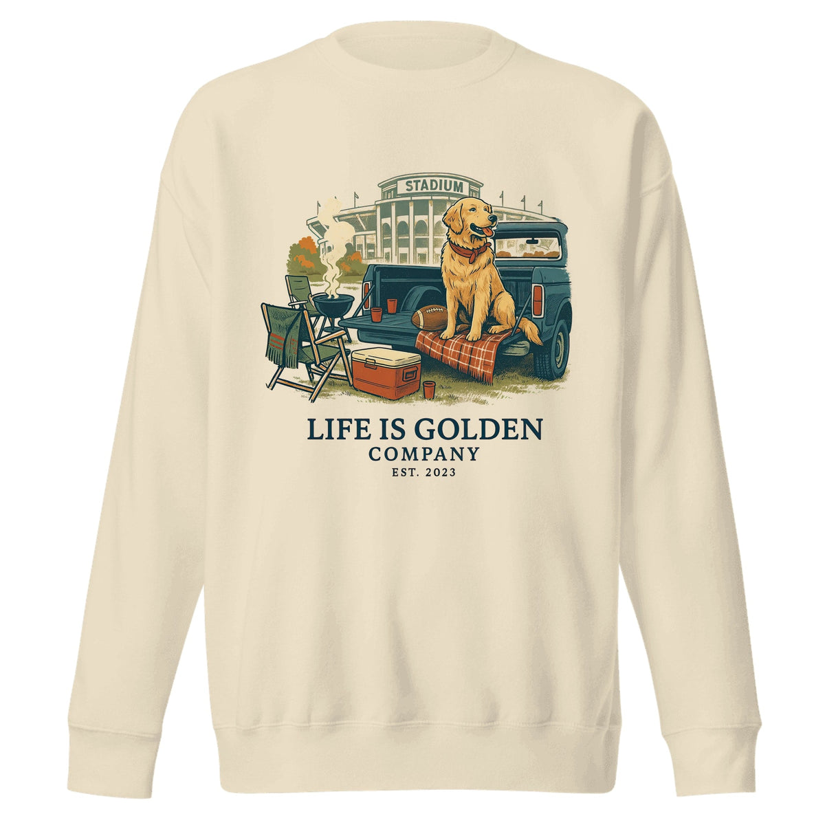 The Tailgate Kickoff Crewneck — Bone