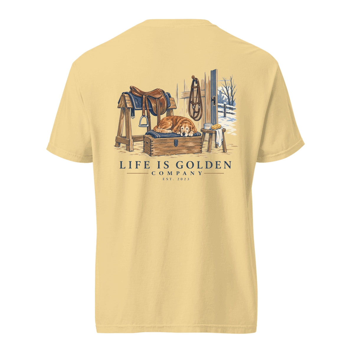 Tack Room Companion Heavyweight Tee — Butter