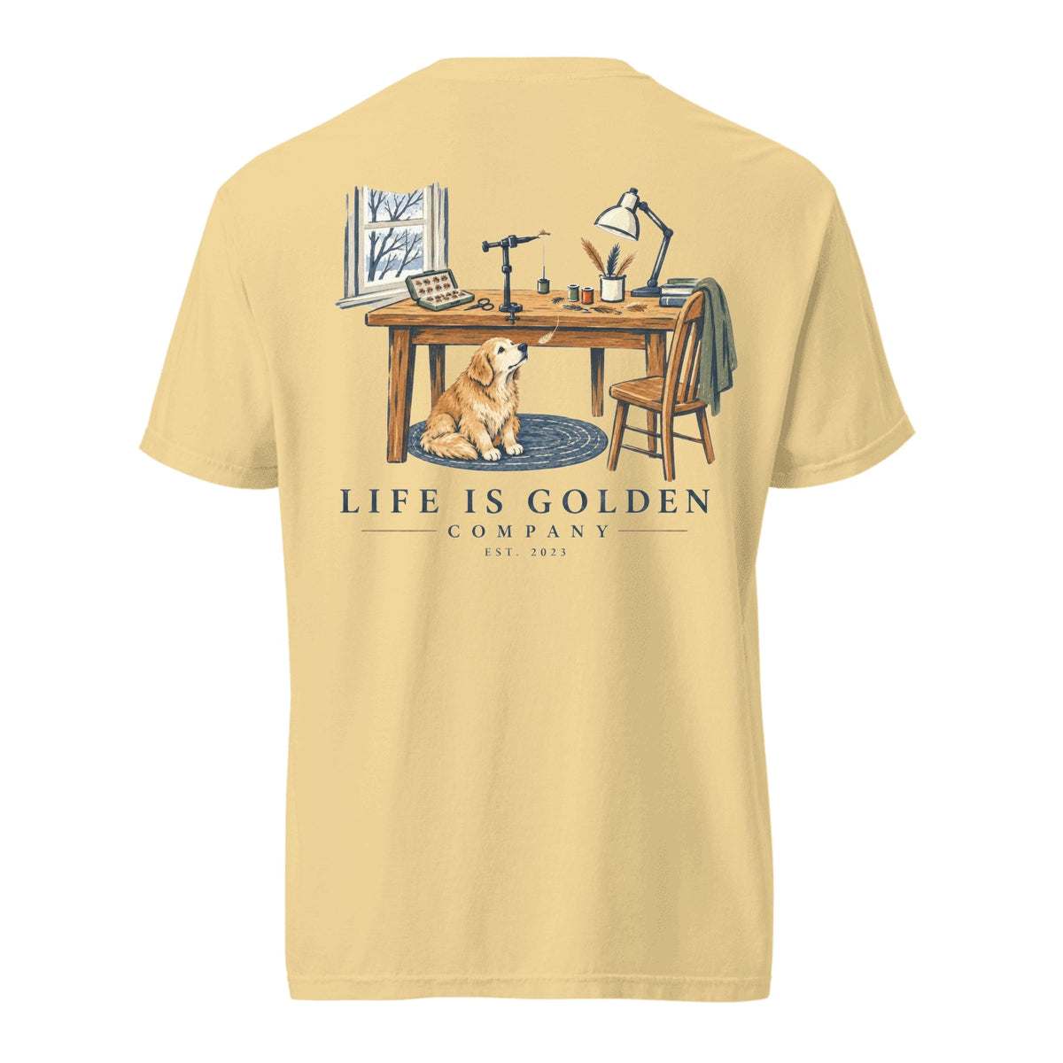 Tying for Spring Heavyweight Tee — Butter