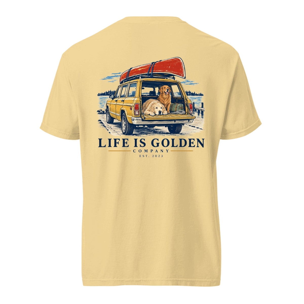Wagon Weekend Heavyweight Tee — Butter