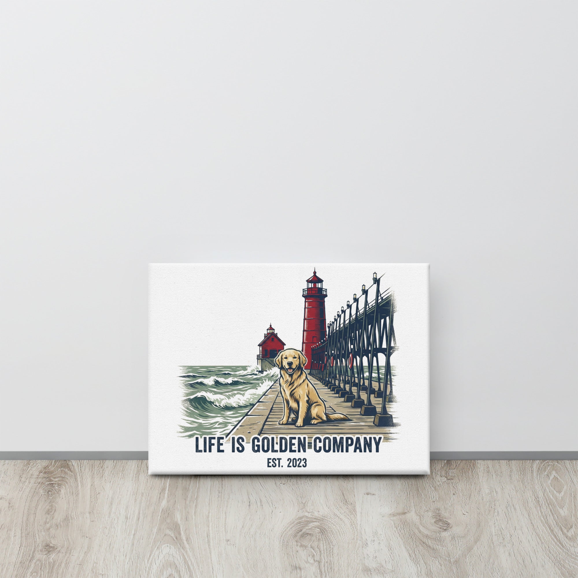 Pier Pup Canvas