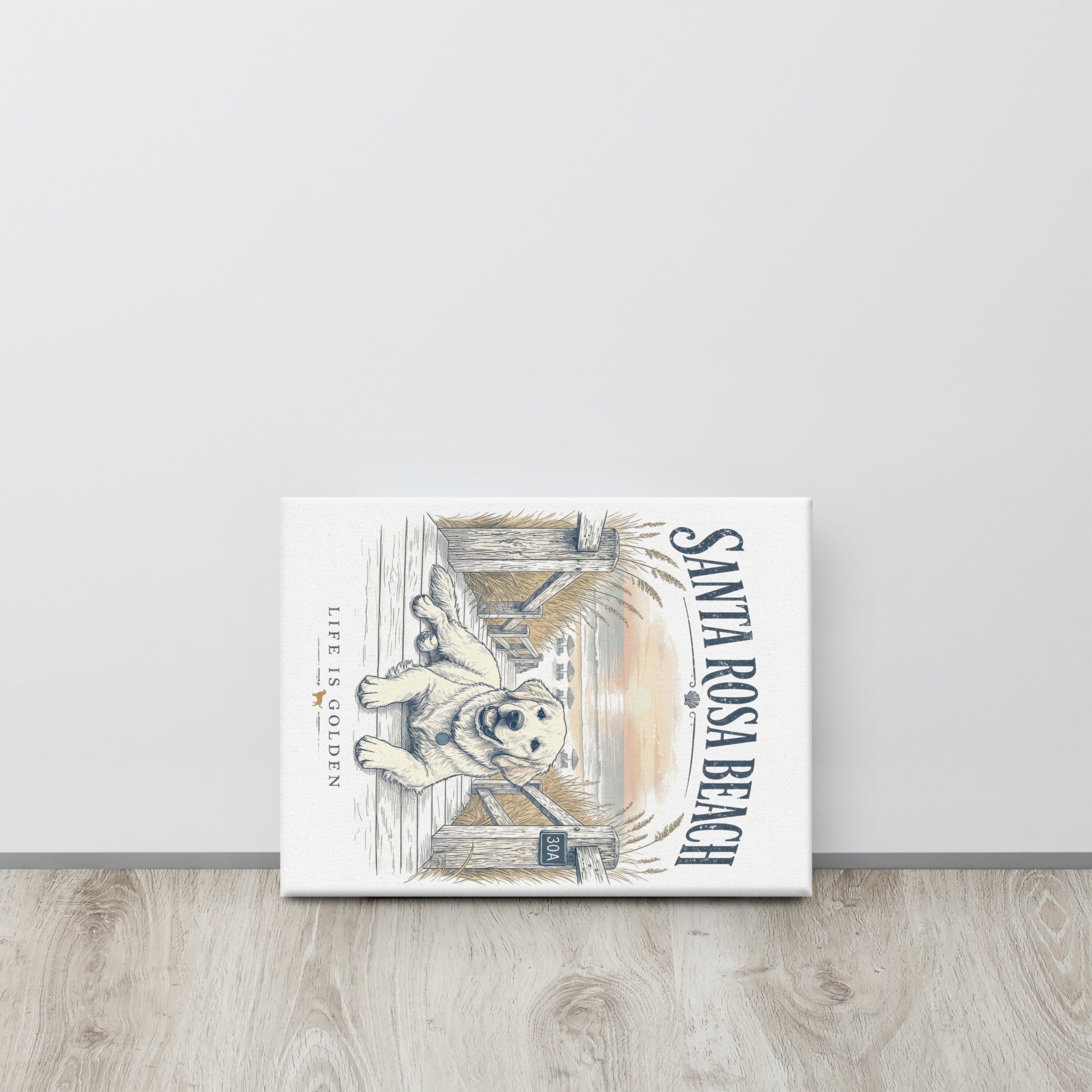 Santa Rosa Beach Canvas 12"x16"