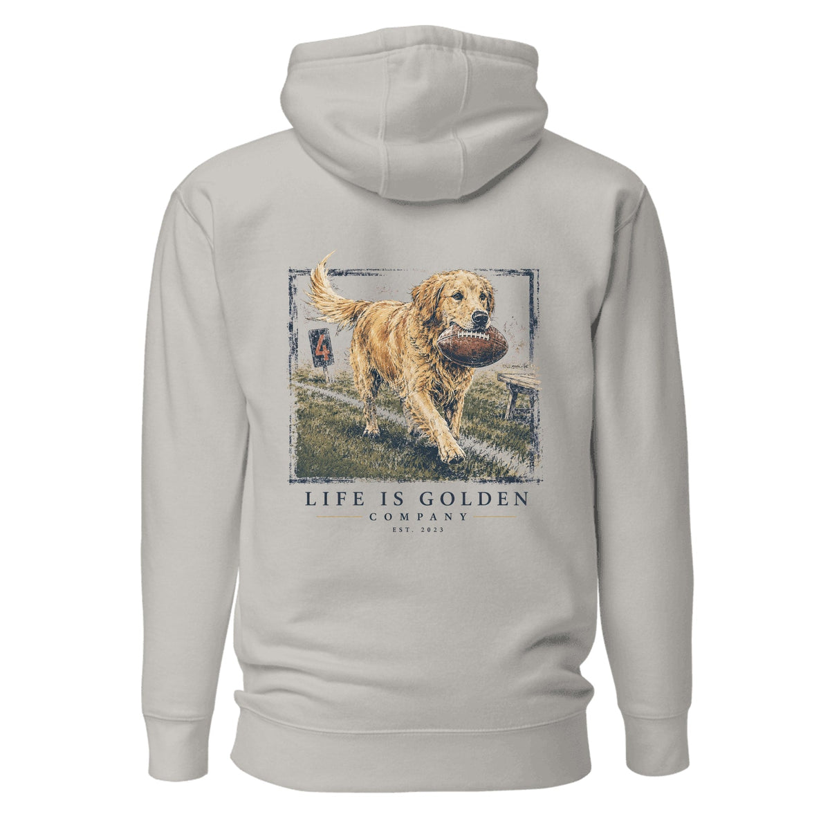The Fourth Down Hoodie — Carbon Grey