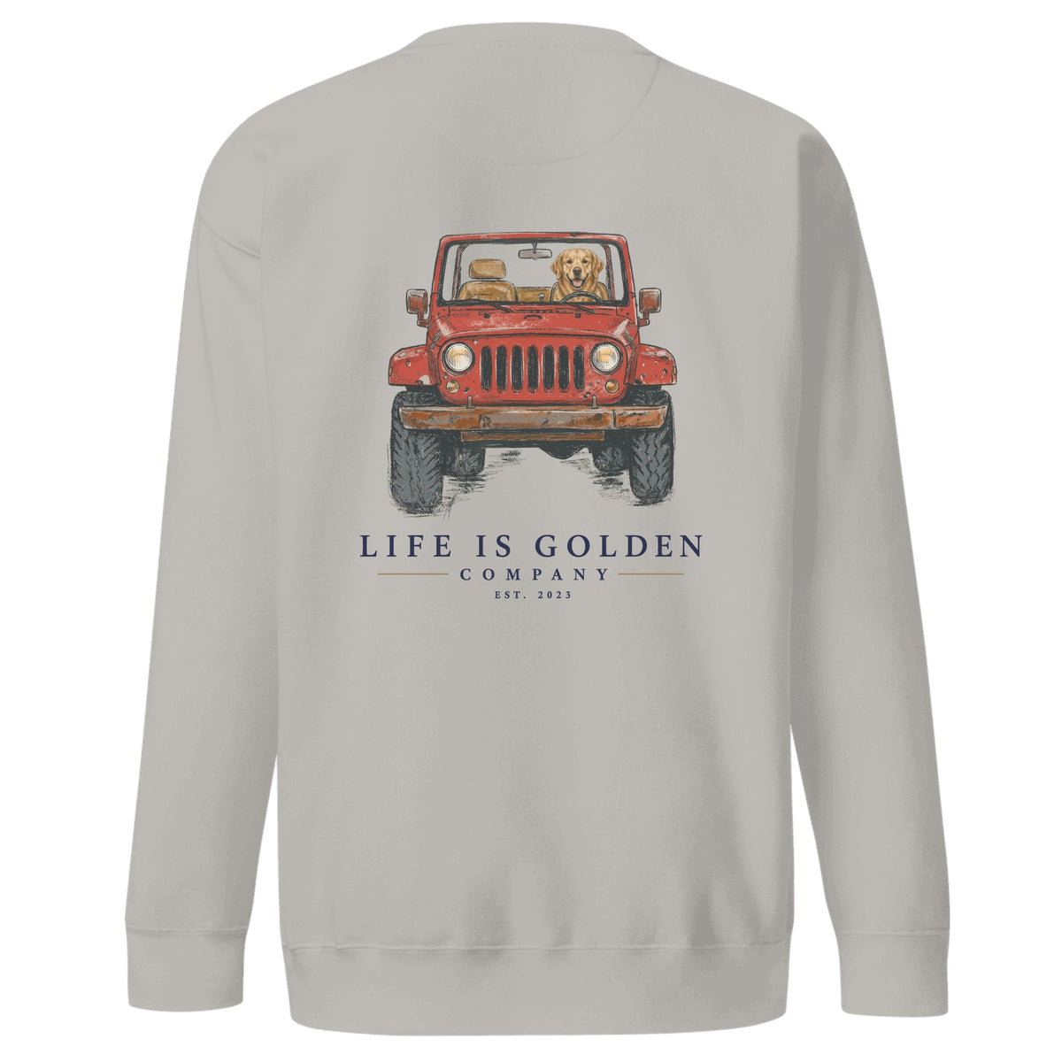 The Top-Down Run Crewneck — Carbon Grey