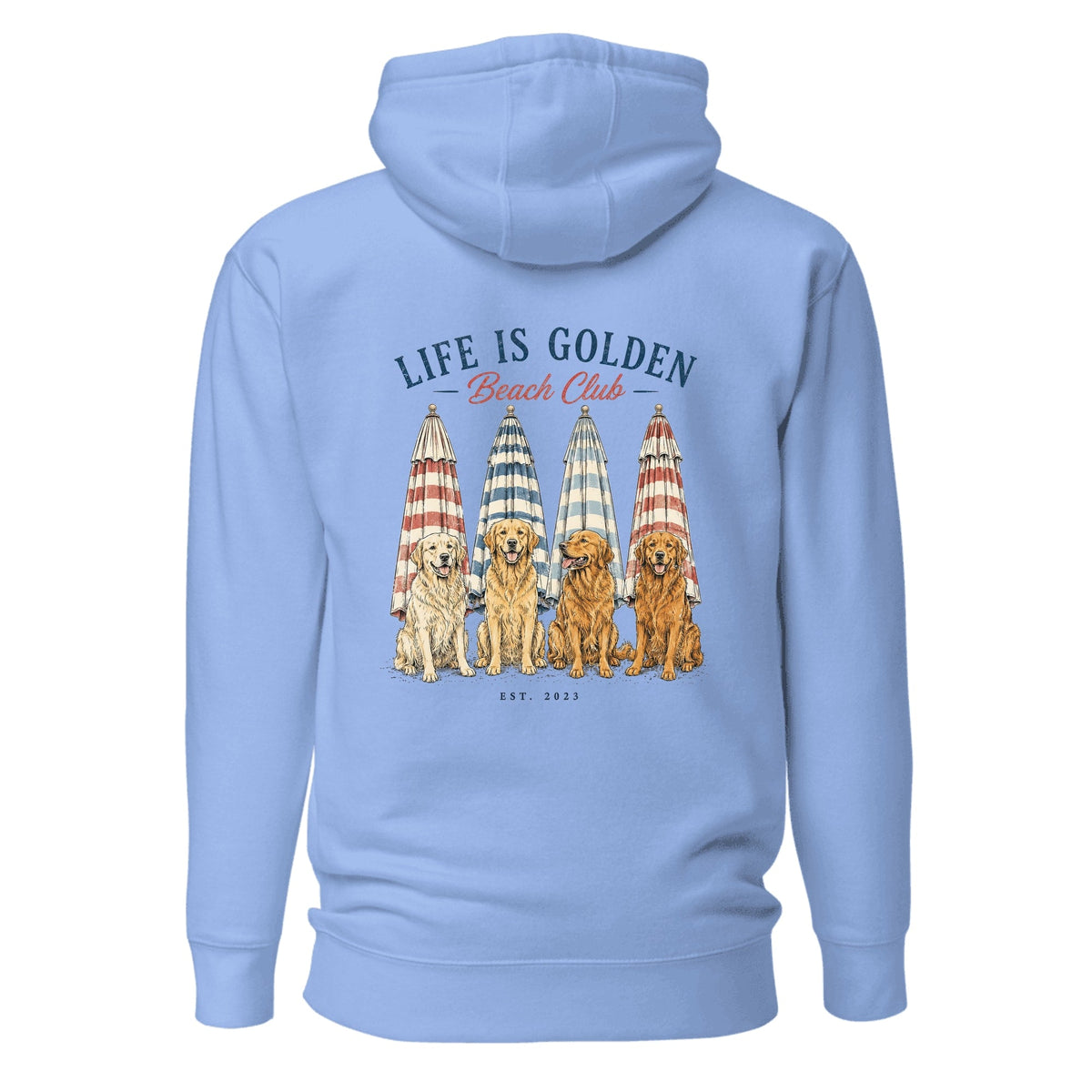 The Umbrella Line Hoodie — Carolina Blue