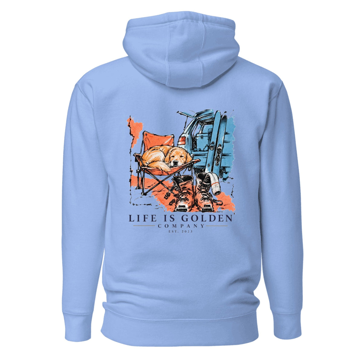 Boots Off Hoodie — Carolina Blue