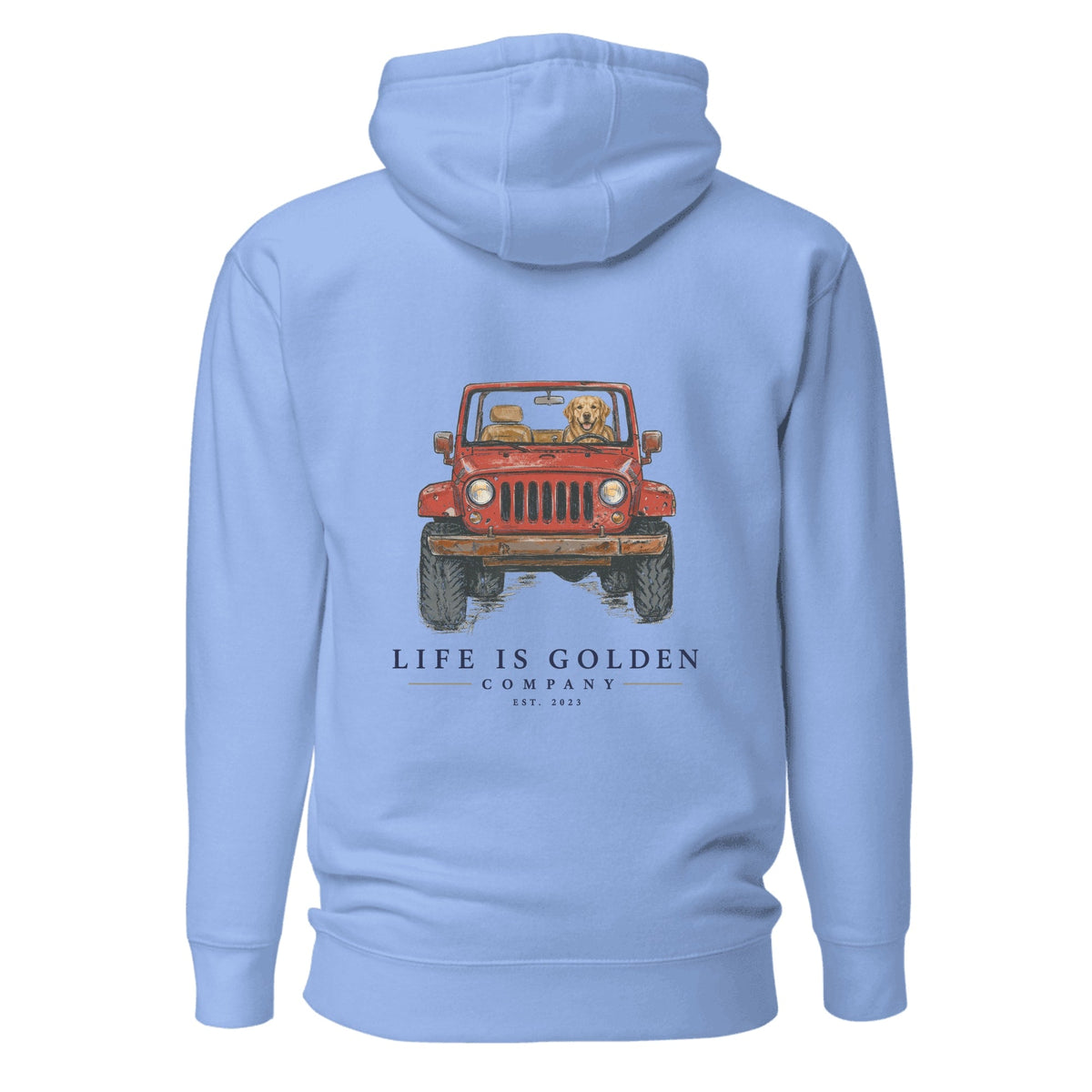 The Top-Down Run Hoodie — Carolina Blue