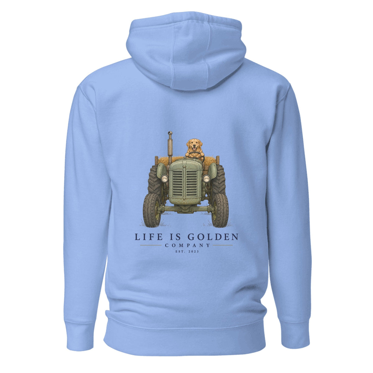 The Hay Haul Hoodie — Carolina Blue