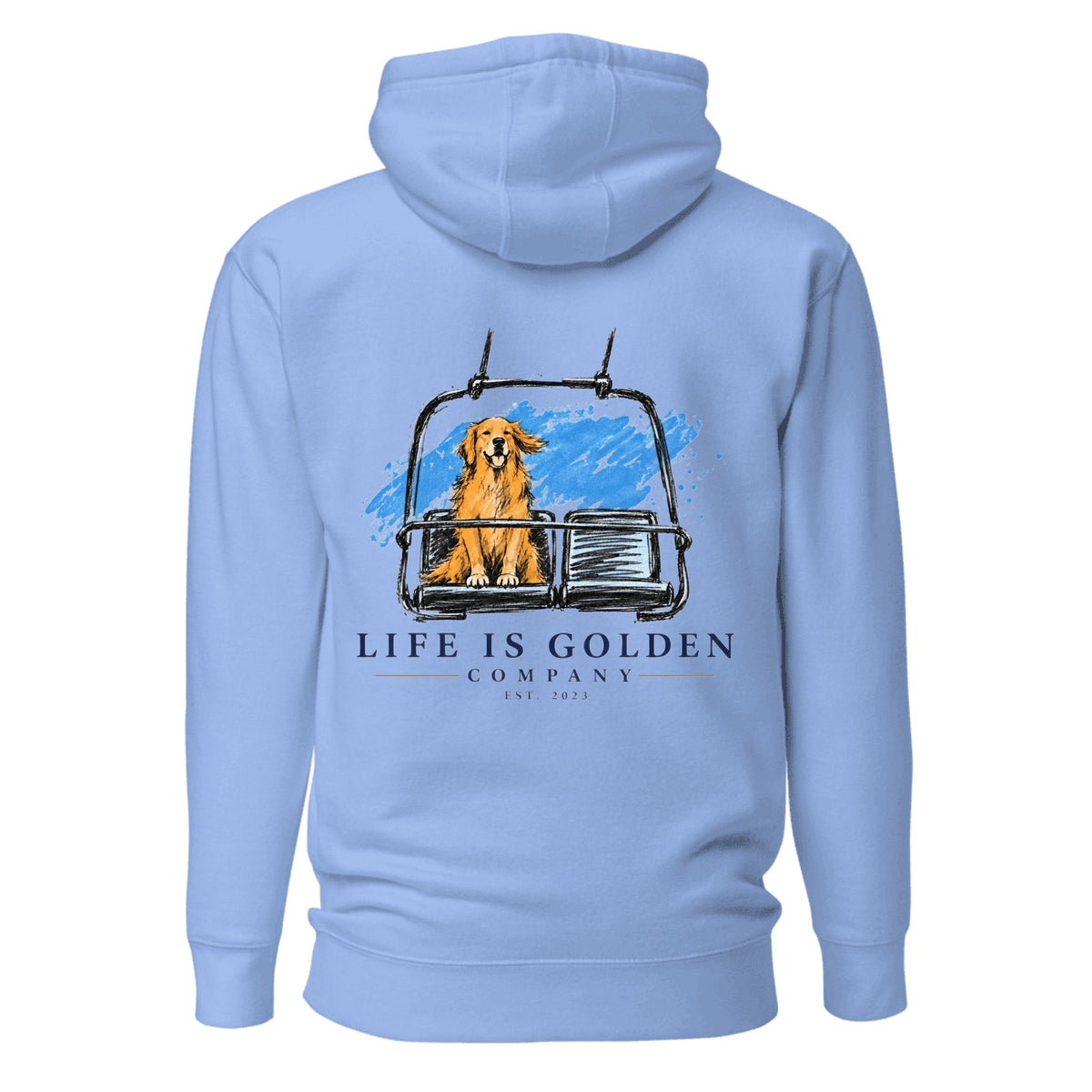 One More Lap Hoodie — Carolina Blue