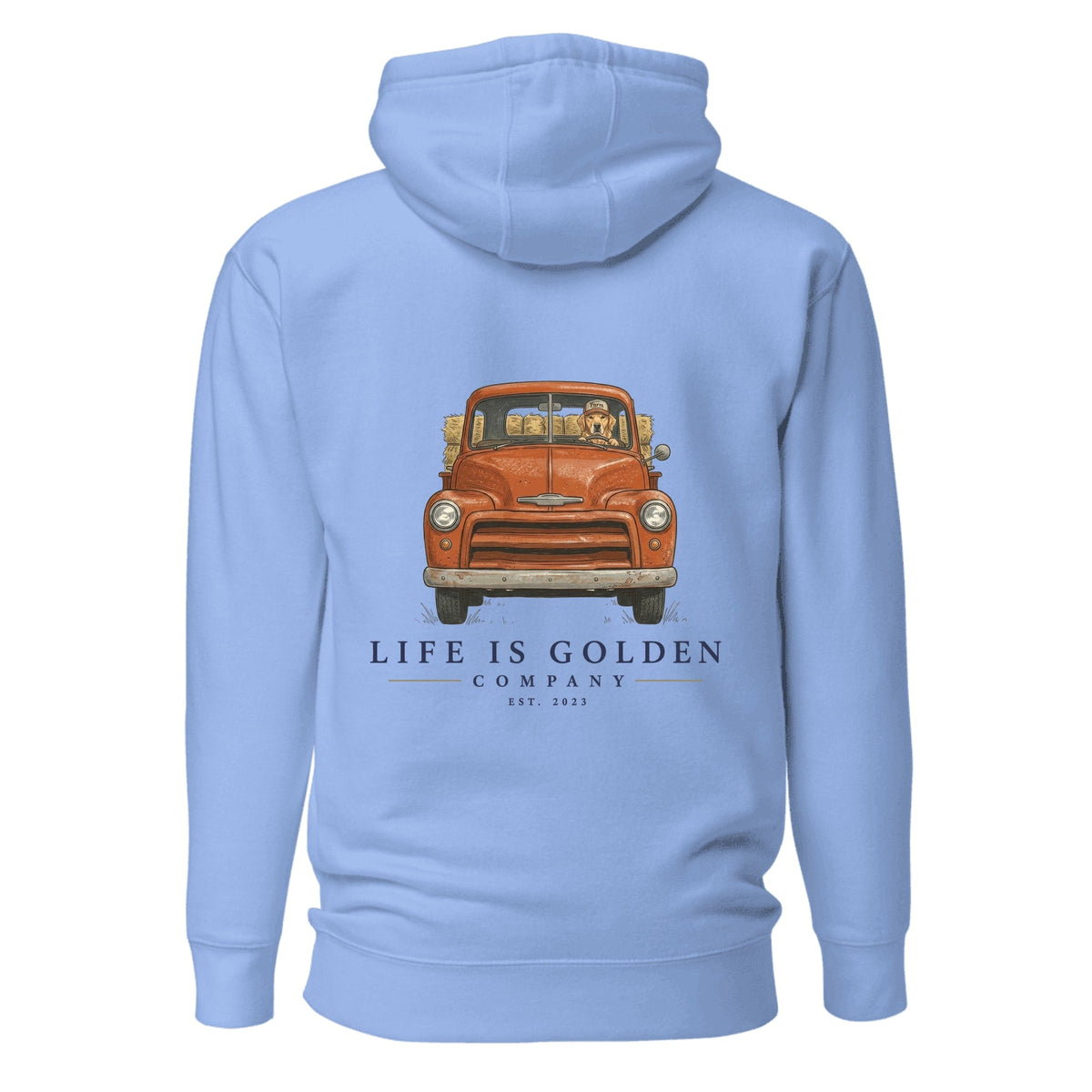 The Barn Chore Hoodie — Carolina Blue