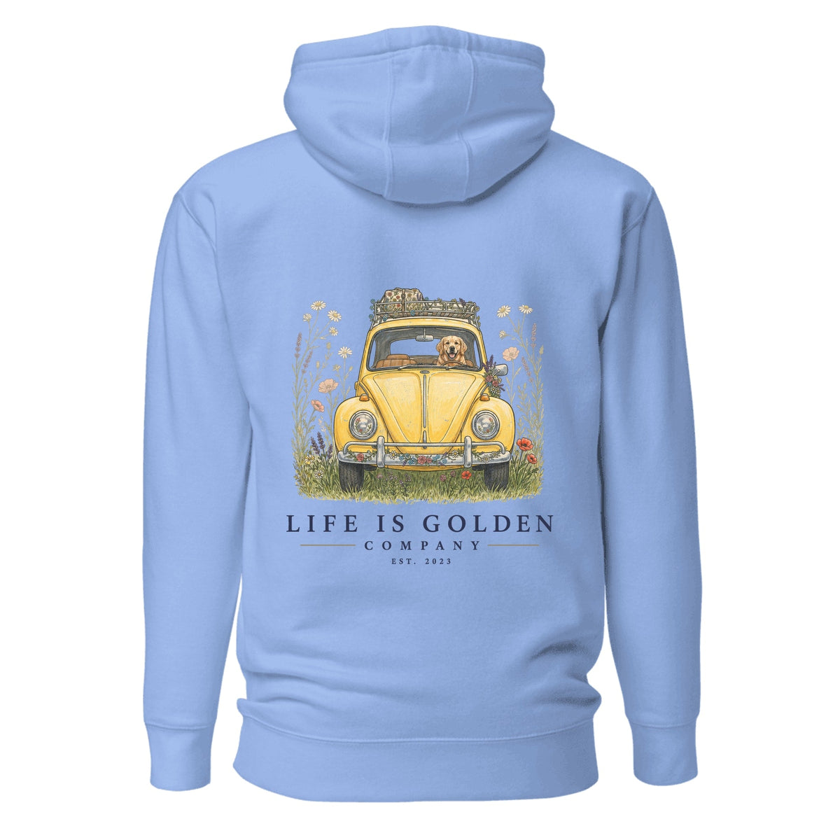 The Wildflower Detour Hoodie — Carolina Blue