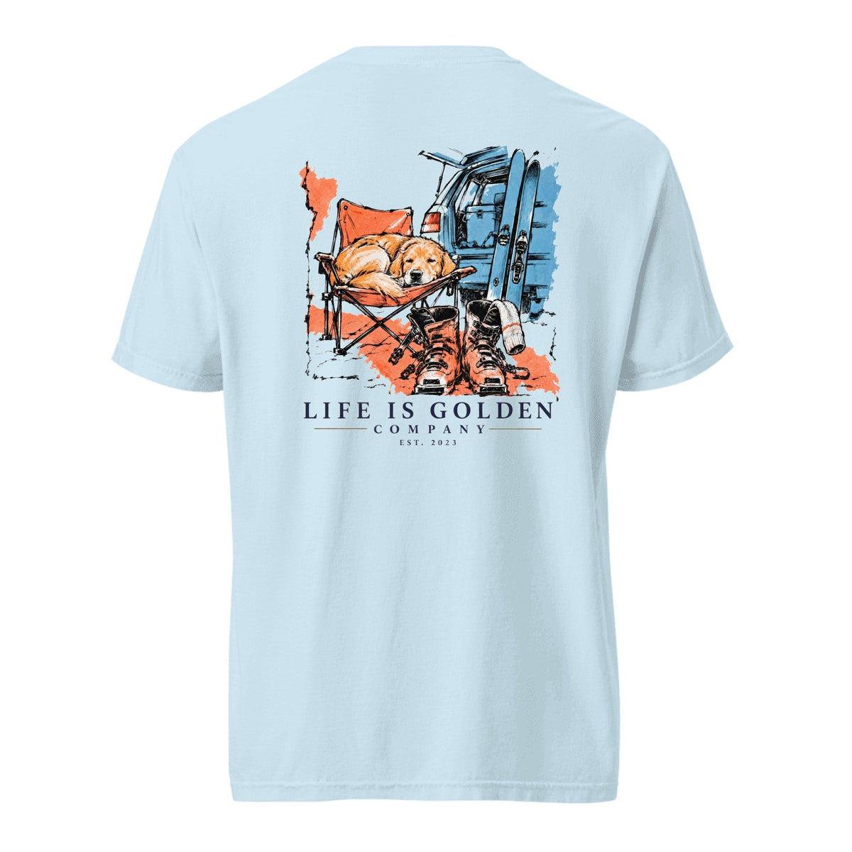 Boots Off Heavyweight Tee — Chambray