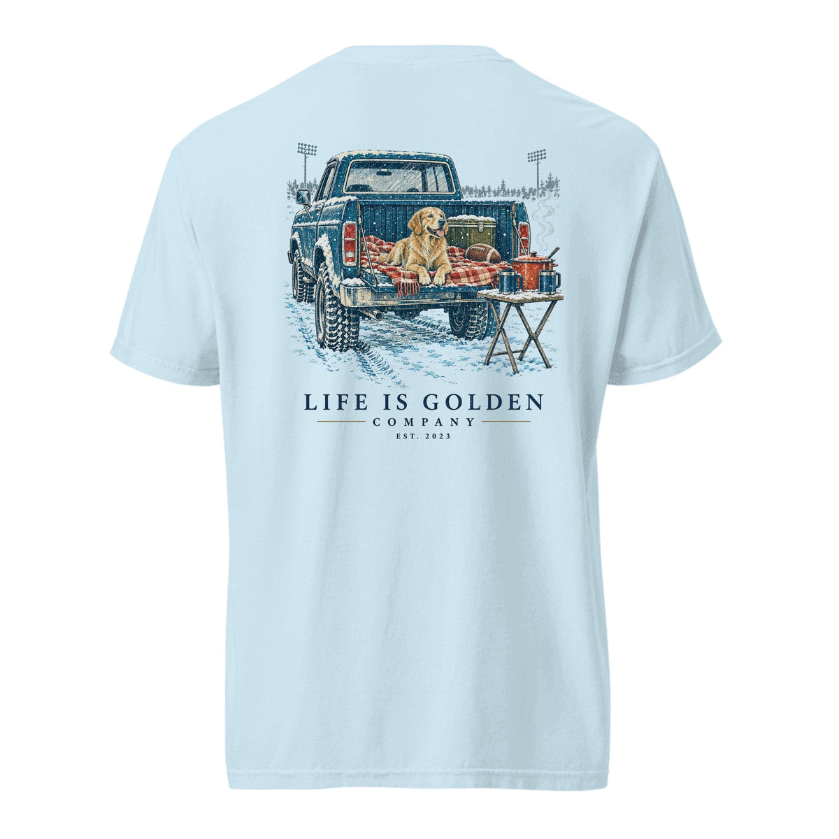 The Tailgate Chili Heavyweight Tee — Chambray