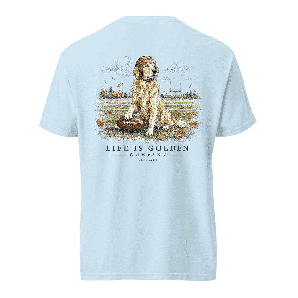 The Friday Night Lights Heavyweight Tee — Chambray