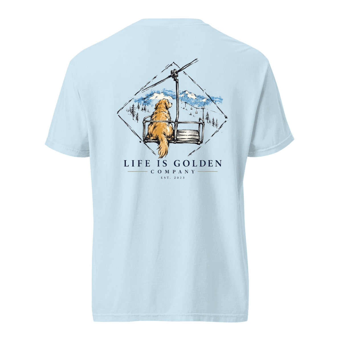 The Ride Up Heavyweight Tee — Chambray