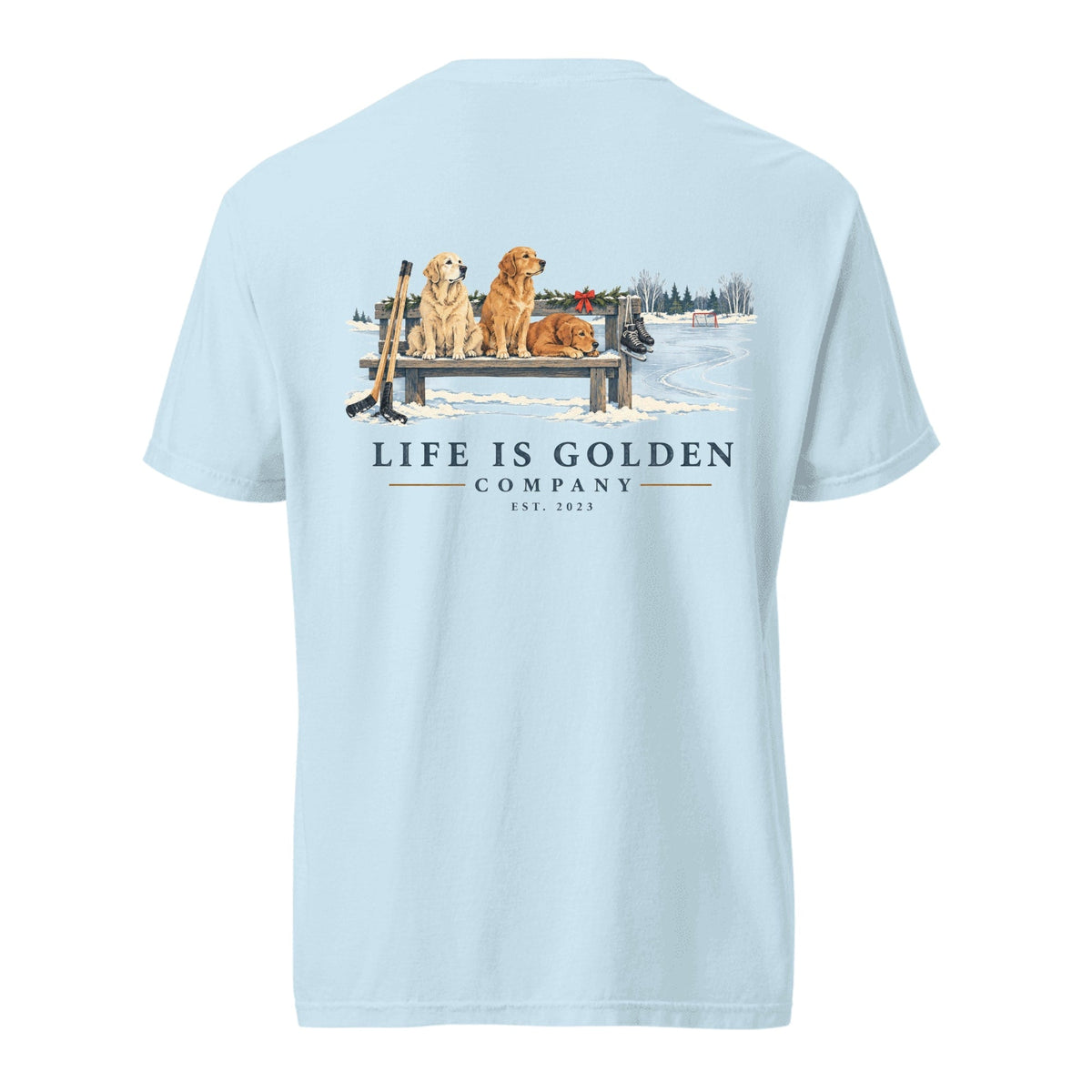 Benchwarmers Heavyweight Tee — Chambray