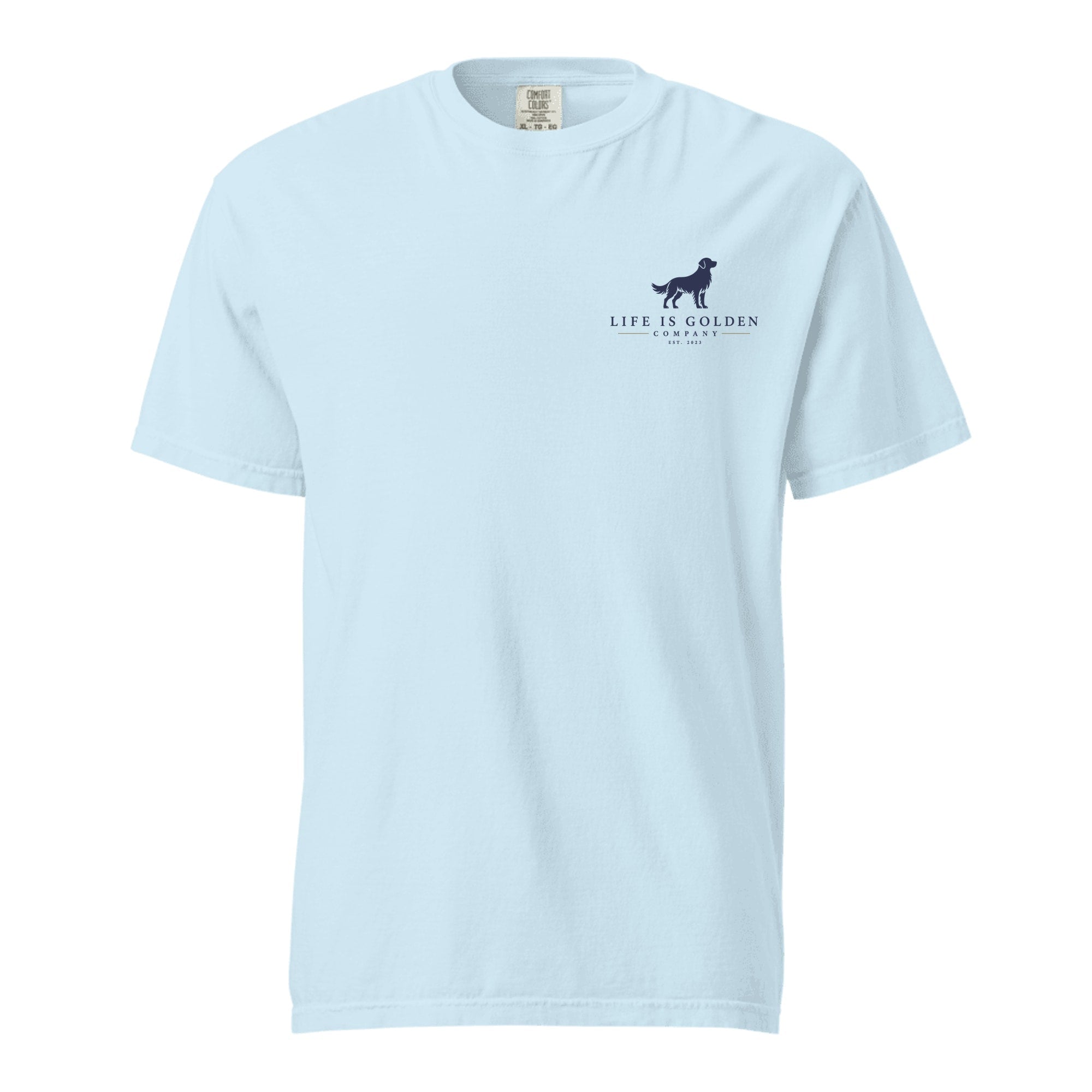 The Friday Night Lights Heavyweight Tee — Chambray (front)