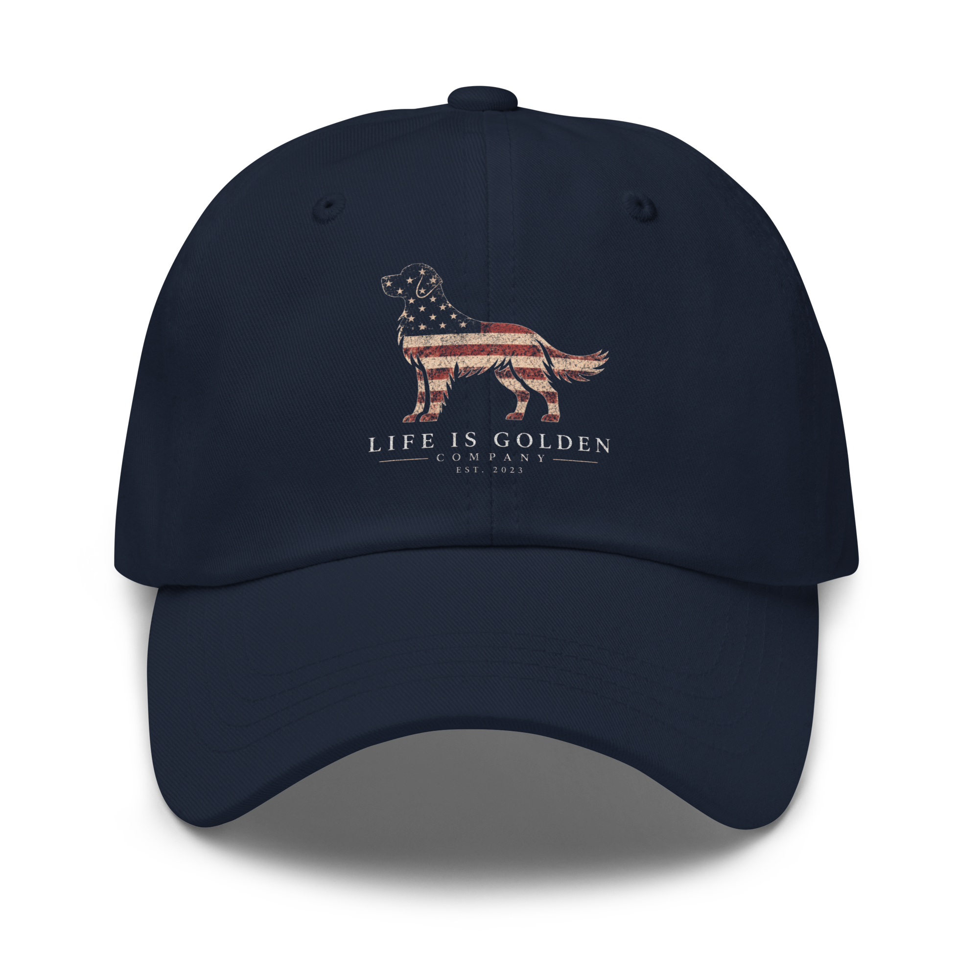 Stars & Stripes Golden Retriever Hat