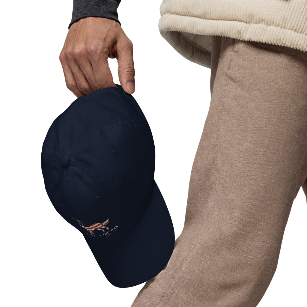 Stars & Stripes Golden Retriever Hat