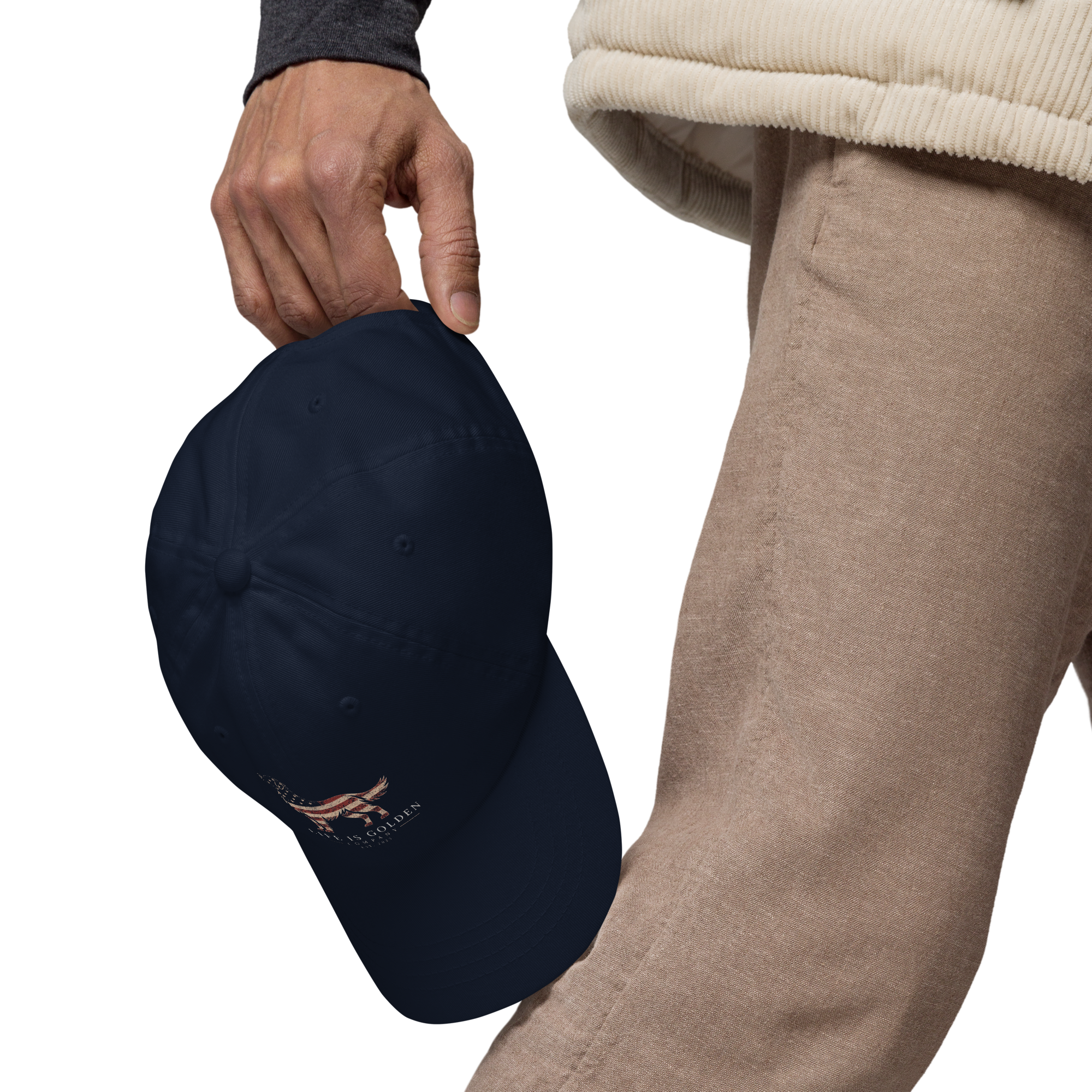 Stars & Stripes Golden Retriever Hat