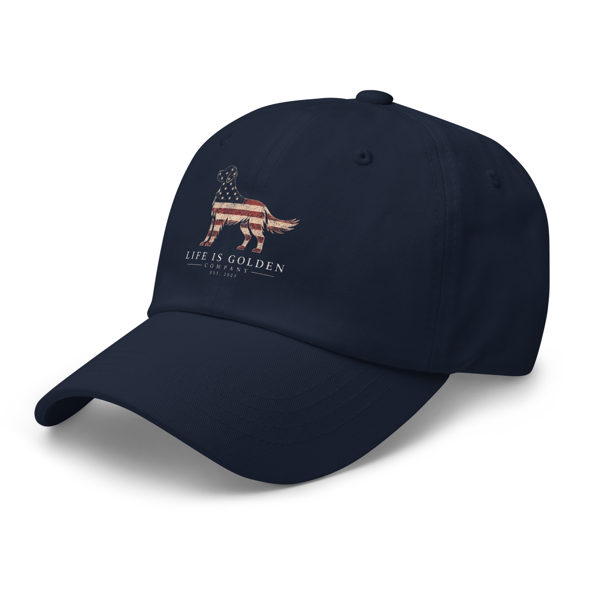 Stars & Stripes Golden Retriever Hat