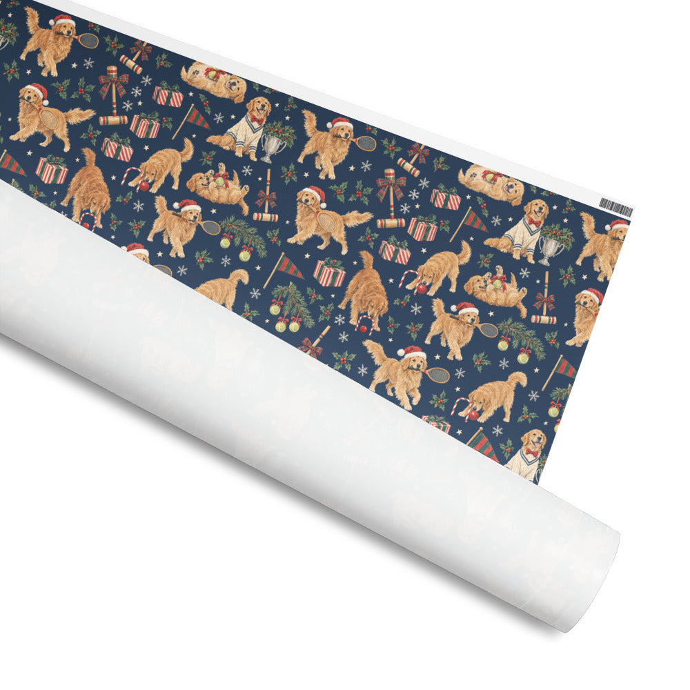 Christmas at the Club Wrapping Paper — rolled, printed side out