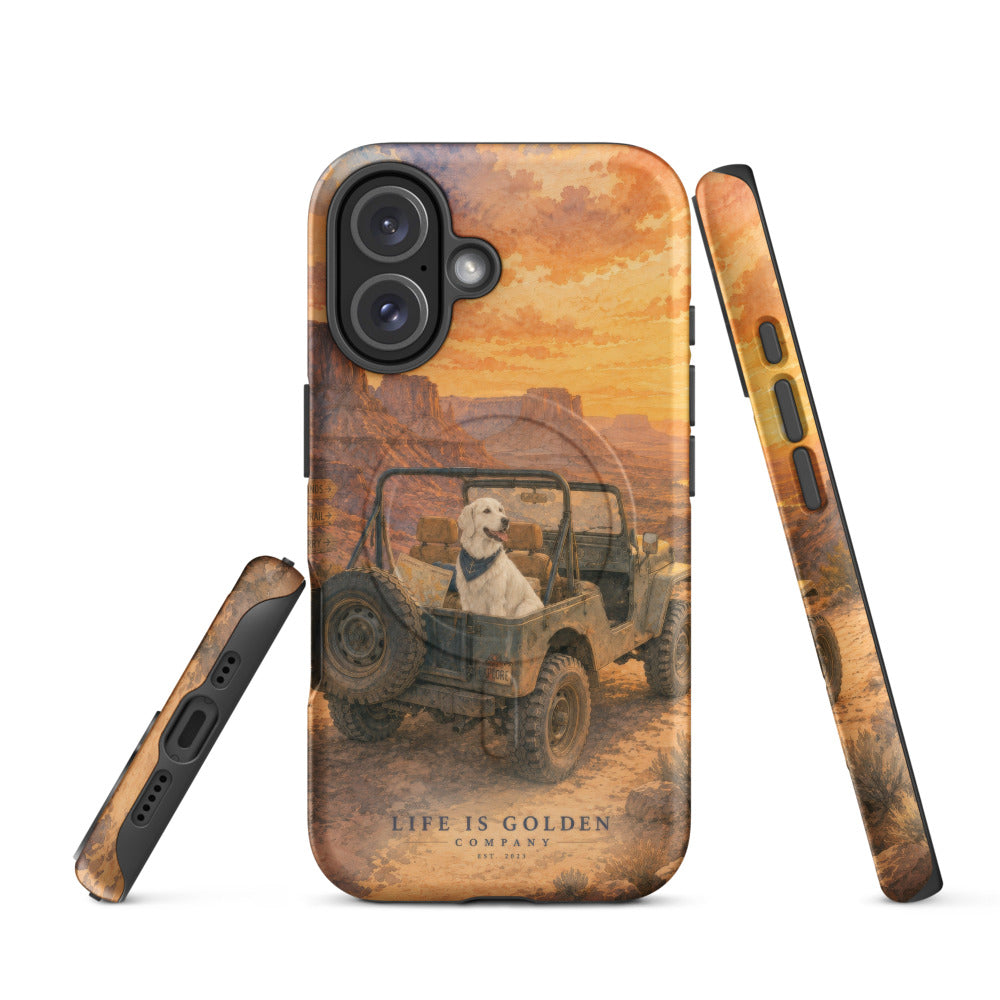 The Canyon Run Case — English Cream — iPhone 16