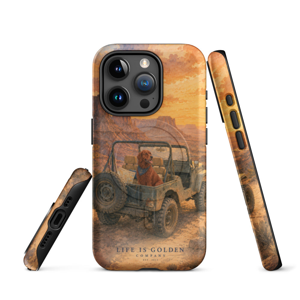 The Canyon Run Case — Field Red — iPhone 15 Pro