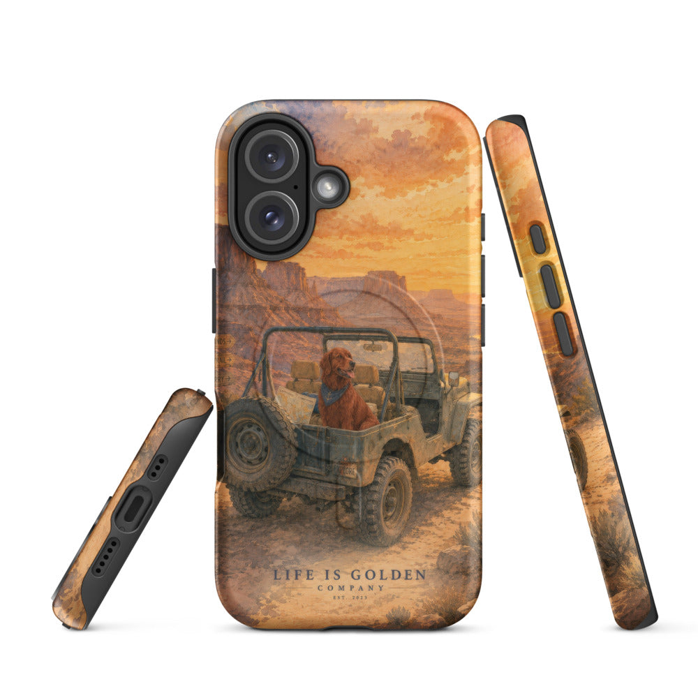 The Canyon Run Case — Field Red — iPhone 16