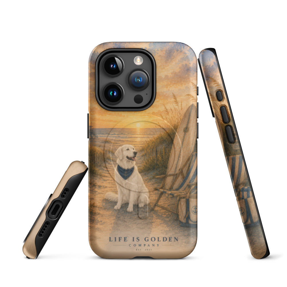 Dawn Patrol Golden Case — English Cream — iPhone 15 Pro
