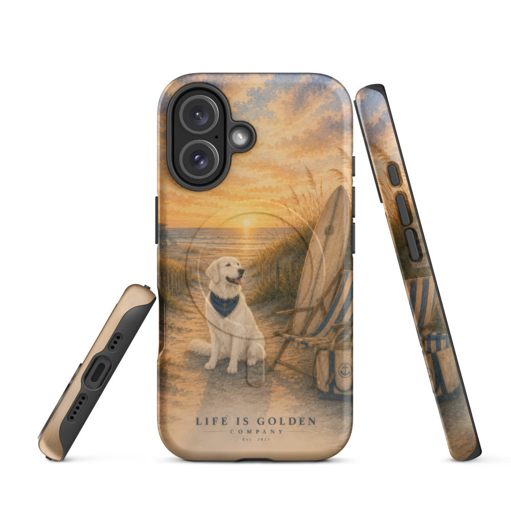 Dawn Patrol Golden Case — English Cream — iPhone 16