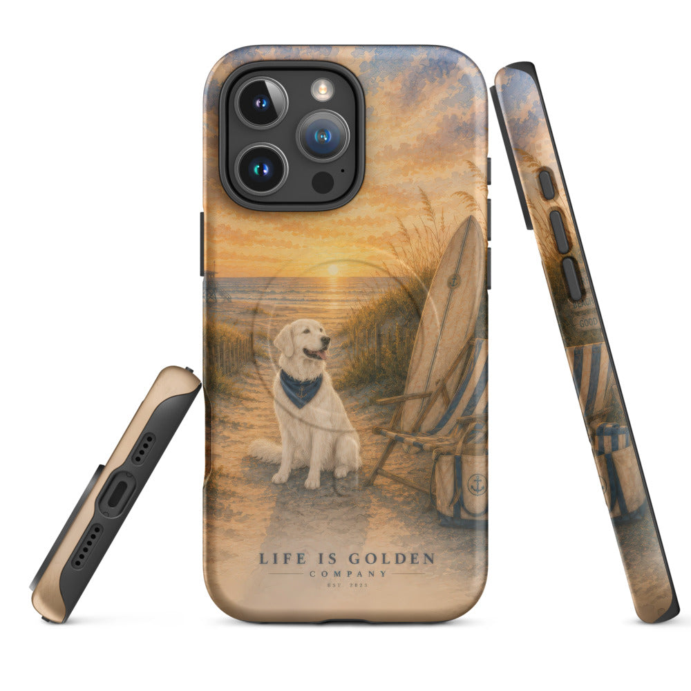 Dawn Patrol Golden Case — English Cream — iPhone 16 Pro Max