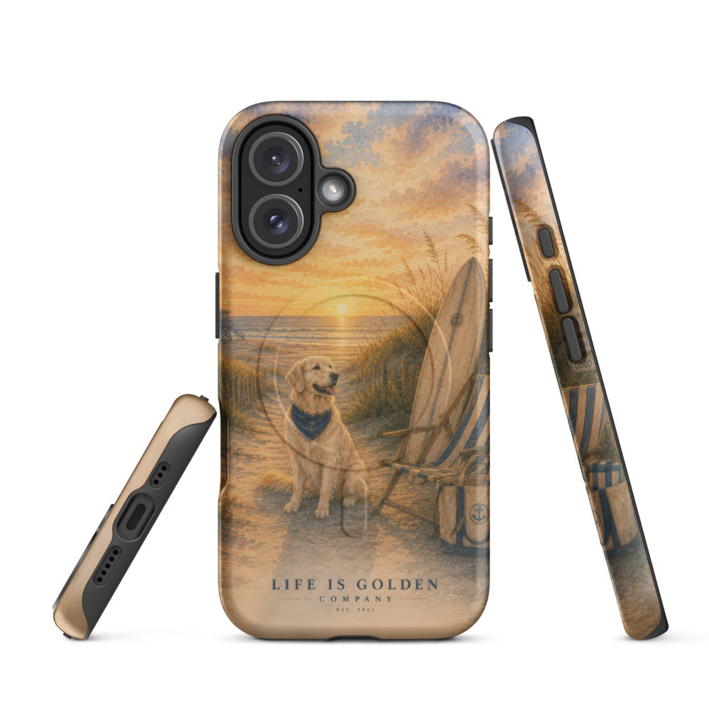 Dawn Patrol Golden Case — Classic Gold — iPhone 16