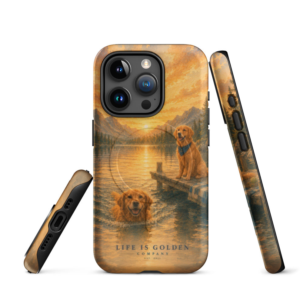 Dock Days Case — Classic Gold — iPhone 15 Pro