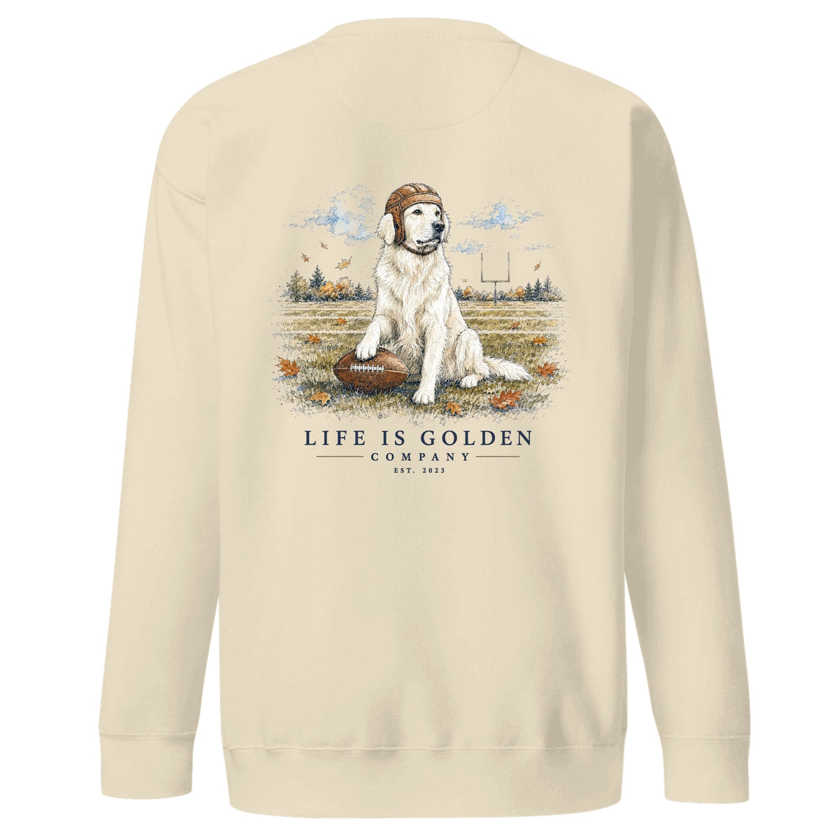 The Friday Night Lights Crewneck — English Cream — Bone
