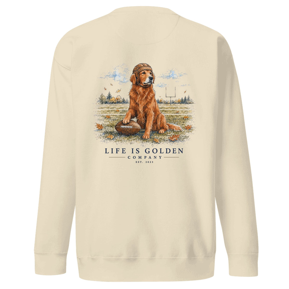 The Friday Night Lights Crewneck — Field Red — Bone