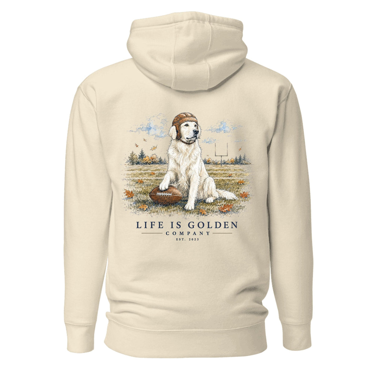 The Friday Night Lights Hoodie — English Cream — Bone