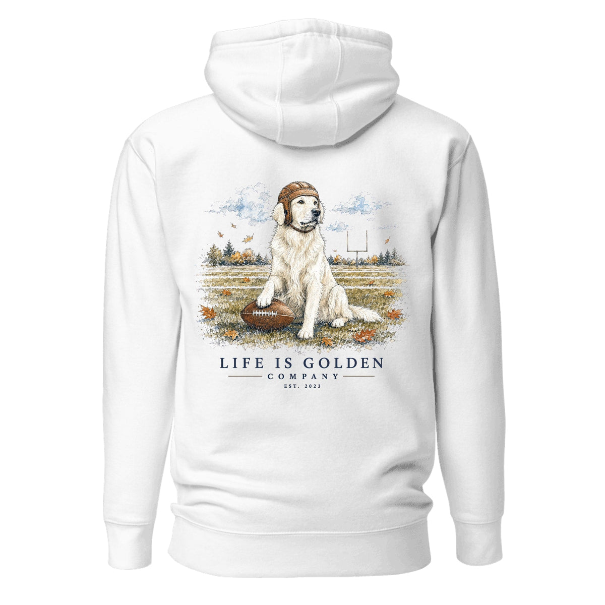The Friday Night Lights Hoodie — English Cream — White