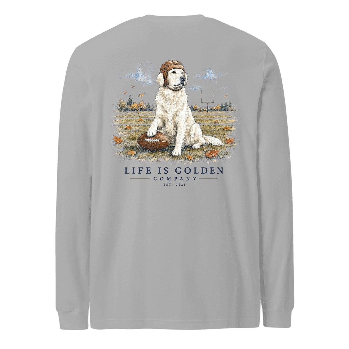 The Friday Night Lights Long-Sleeve — English Cream — Athletic Heather