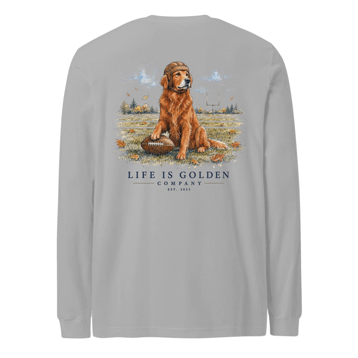 The Friday Night Lights Long-Sleeve — Field Red — Athletic Heather