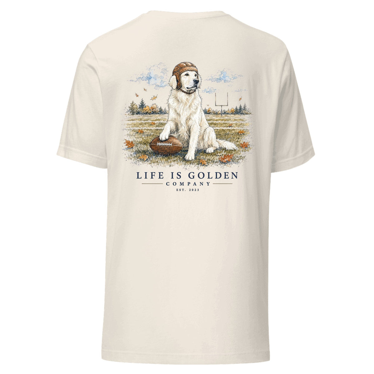 The Friday Night Lights Tee — English Cream — Vintage White