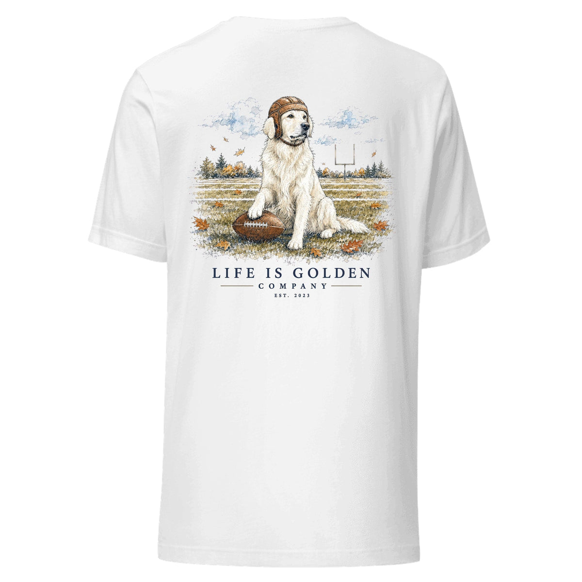 The Friday Night Lights Tee — English Cream — White
