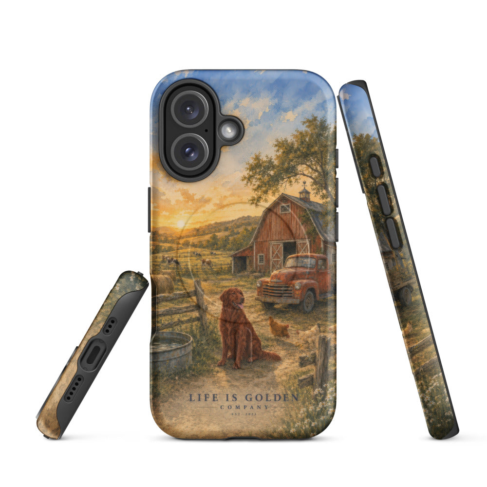 The Homestead Case — Field Red — iPhone 16