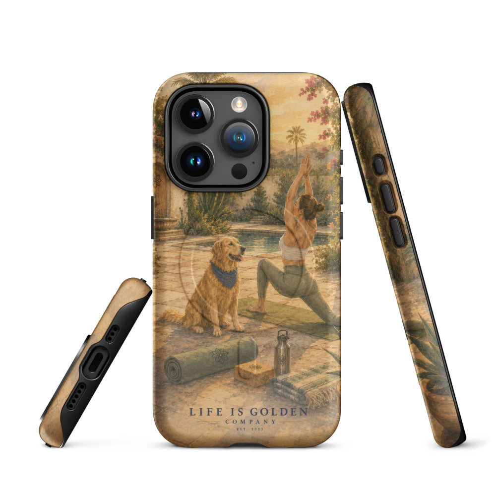 The Morning Flow Case — Classic Gold — iPhone 15 Pro